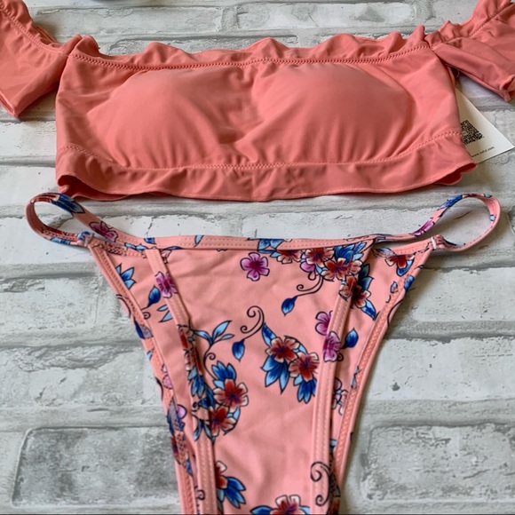 ZAFUL | NWT Off Shoulder Bikini Size S US 4 - Picture 2 of 7